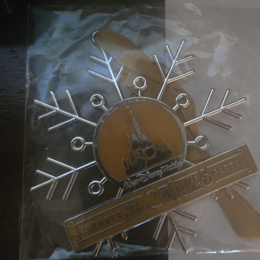 Disney Silver and Gold Snowflake Ornament